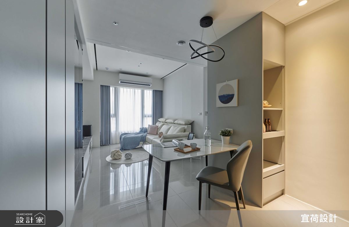 17坪預售屋＿現代風玄關客廳餐廳案例圖片＿宜荷設計＿宜荷_晨之3