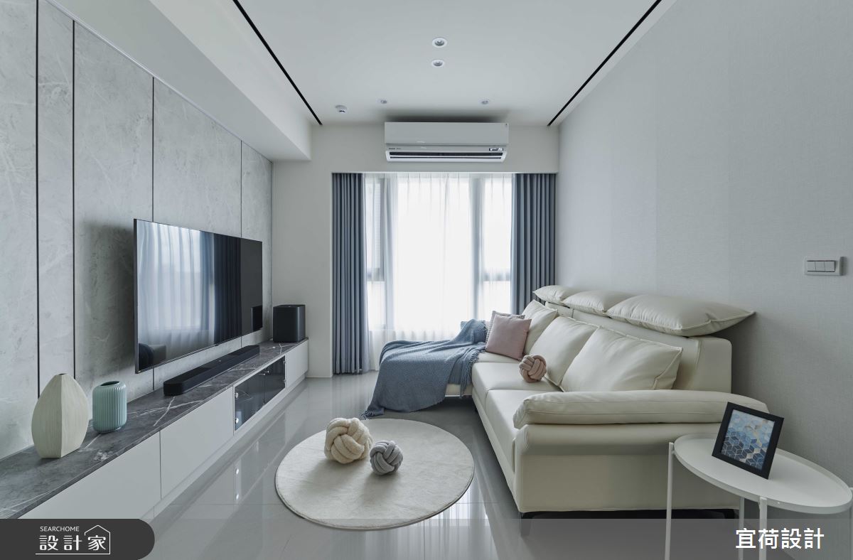 17坪預售屋＿現代風客廳案例圖片＿宜荷設計＿宜荷_晨之5