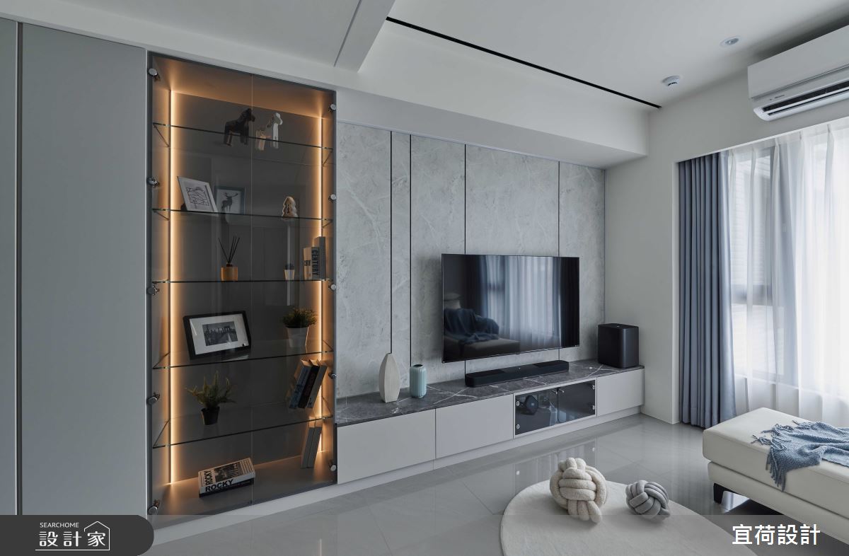 17坪預售屋＿現代風客廳案例圖片＿宜荷設計＿宜荷_晨之6
