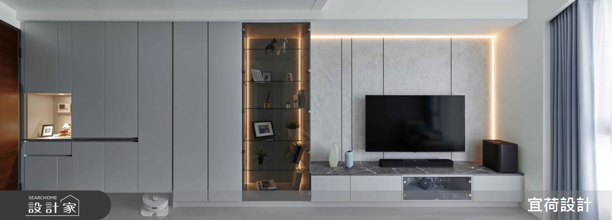 17坪預售屋＿現代風玄關客廳案例圖片＿宜荷設計＿宜荷_晨之9