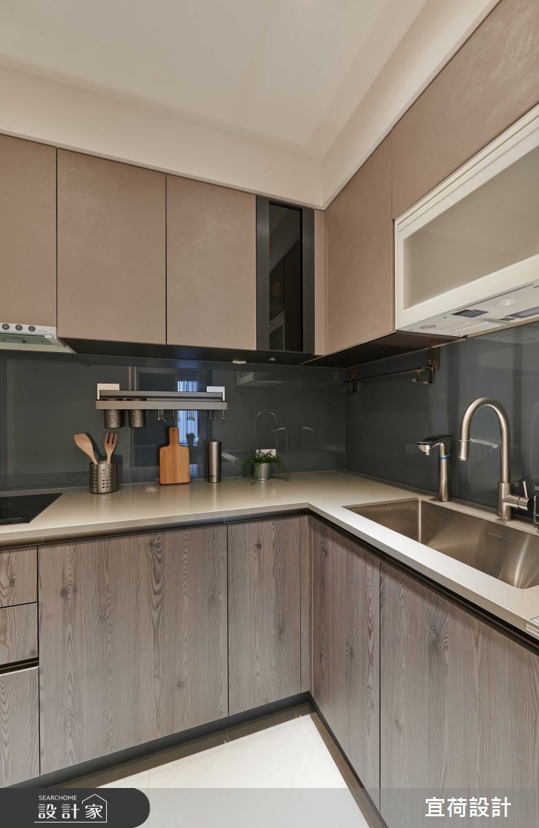 17坪預售屋＿現代風廚房案例圖片＿宜荷設計＿宜荷_晨之21