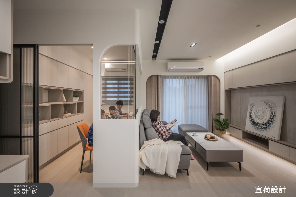 29坪預售屋＿現代風客廳書房案例圖片＿宜荷設計＿宜荷_蒔光之25