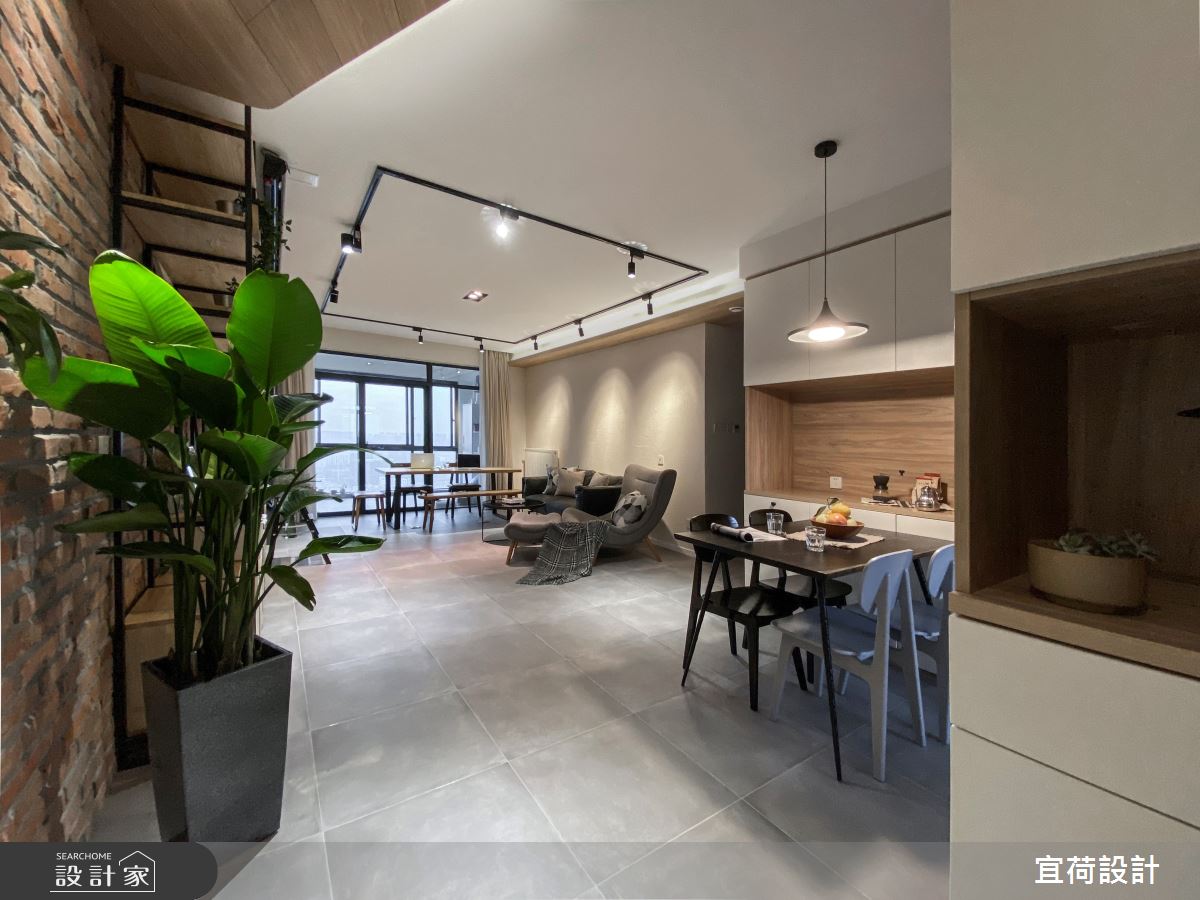 47坪毛胚屋＿混搭風玄關客廳餐廳案例圖片＿宜荷設計＿宜荷_合肥之2