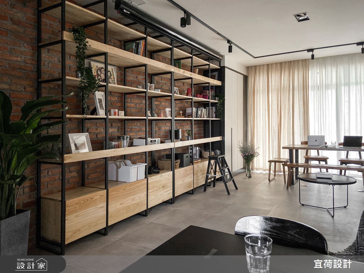 47坪毛胚屋＿混搭風客廳餐廳書房案例圖片＿宜荷設計＿宜荷_合肥之8