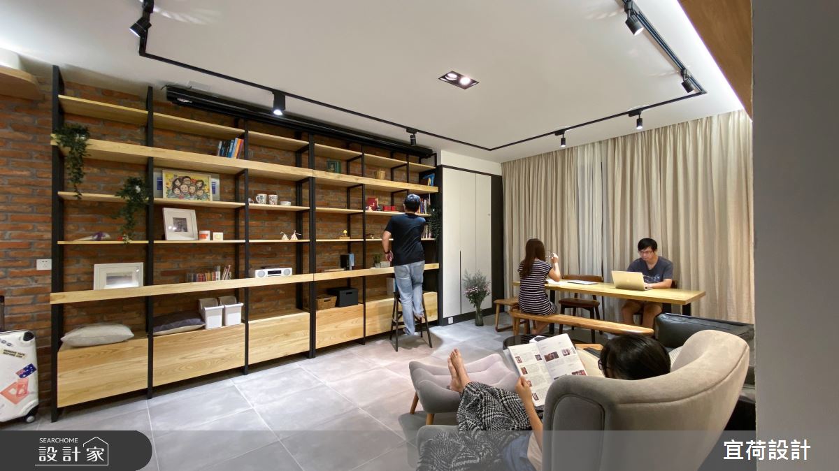 47坪毛胚屋＿混搭風客廳書房案例圖片＿宜荷設計＿宜荷_合肥之14