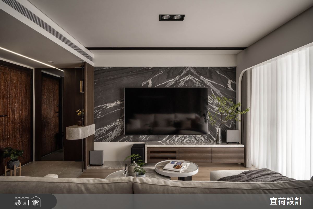 38坪新古屋(10年以下)＿現代風客廳案例圖片＿宜荷設計＿宜荷_Merlot之9