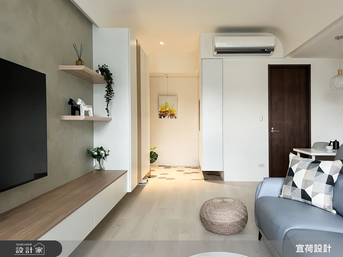 新成屋(5年以下)＿現代風玄關客廳案例圖片＿宜荷設計＿宜荷_栖所之7