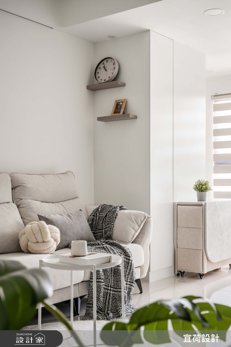預售屋＿現代風客廳案例圖片＿宜荷設計＿宜荷_光廊之5