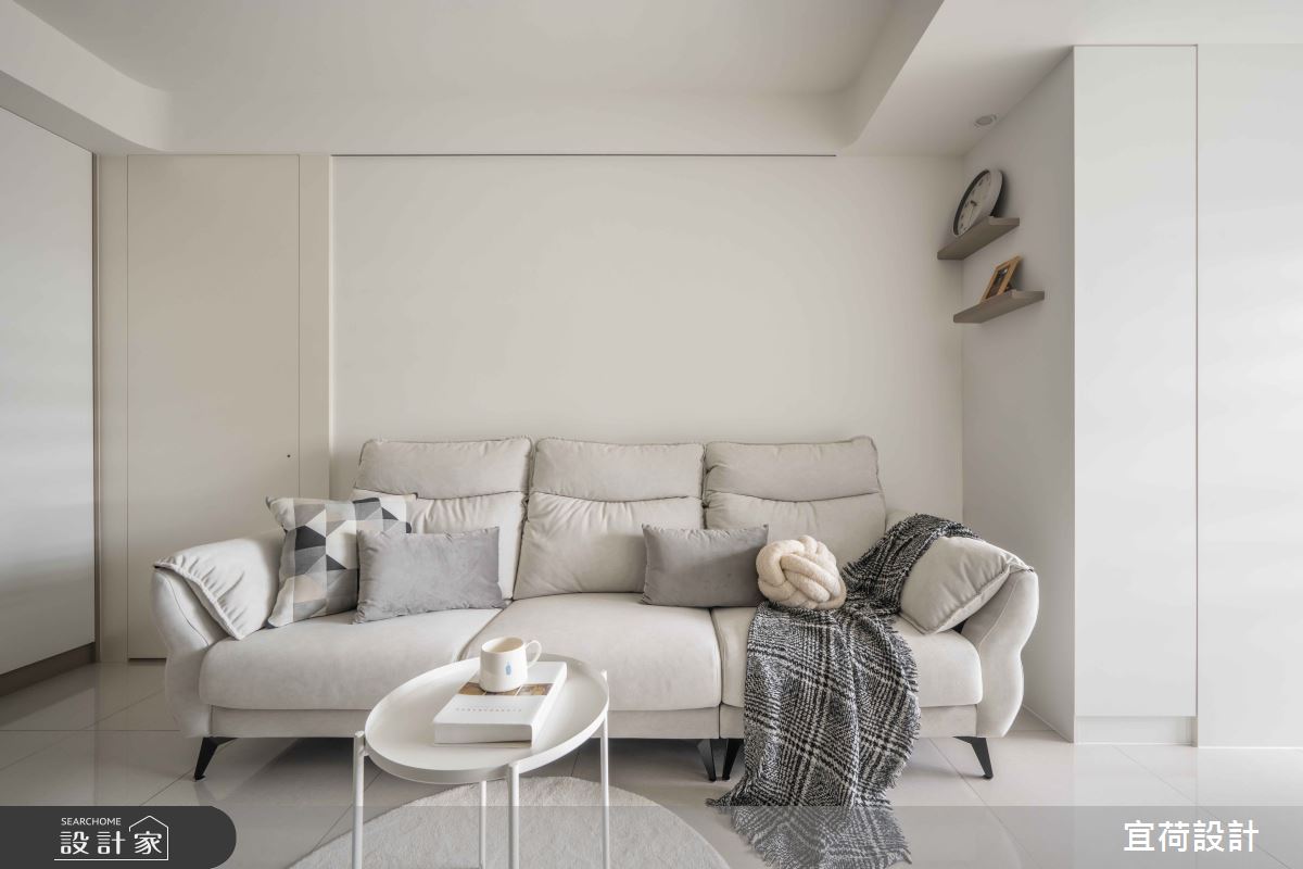 預售屋＿現代風客廳案例圖片＿宜荷設計＿宜荷_光廊之8