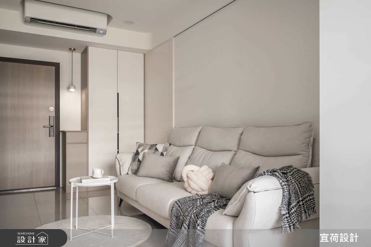 預售屋＿現代風玄關客廳案例圖片＿宜荷設計＿宜荷_光廊之9