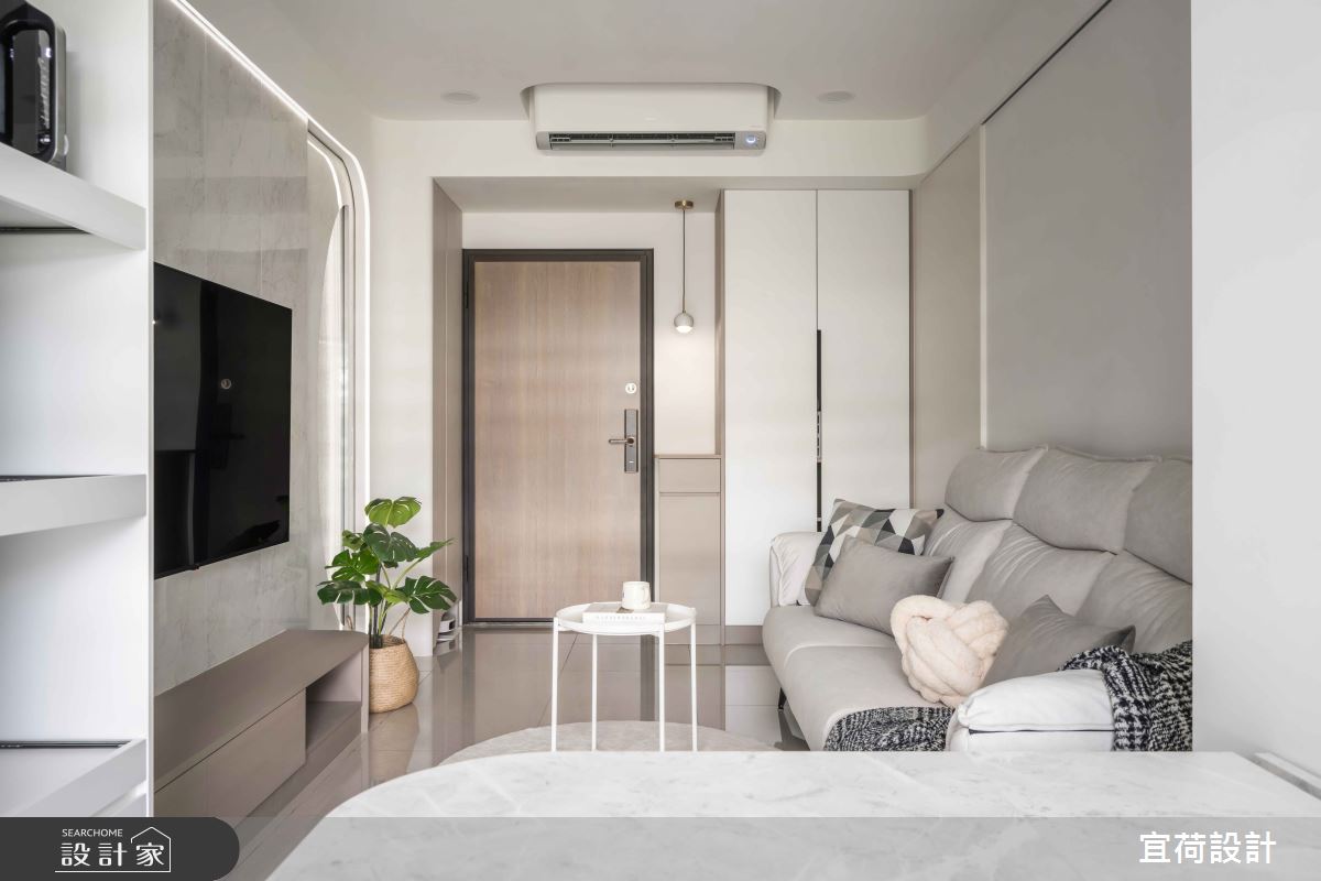 預售屋＿現代風玄關客廳案例圖片＿宜荷設計＿宜荷_光廊之10