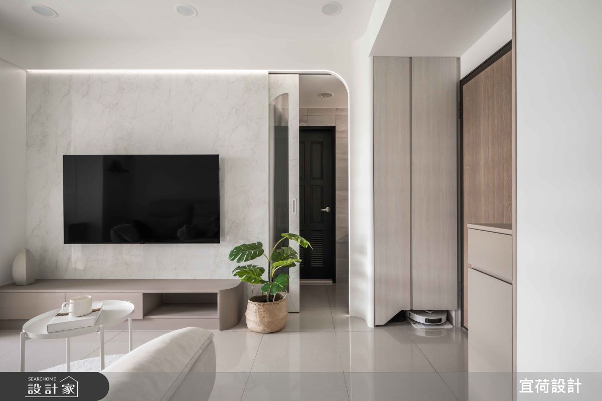 預售屋＿現代風玄關客廳案例圖片＿宜荷設計＿宜荷_光廊之14
