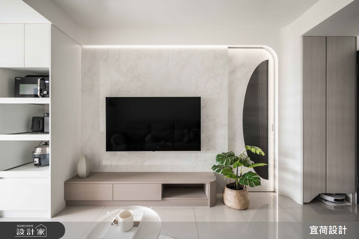 預售屋＿現代風客廳案例圖片＿宜荷設計＿宜荷_光廊之15