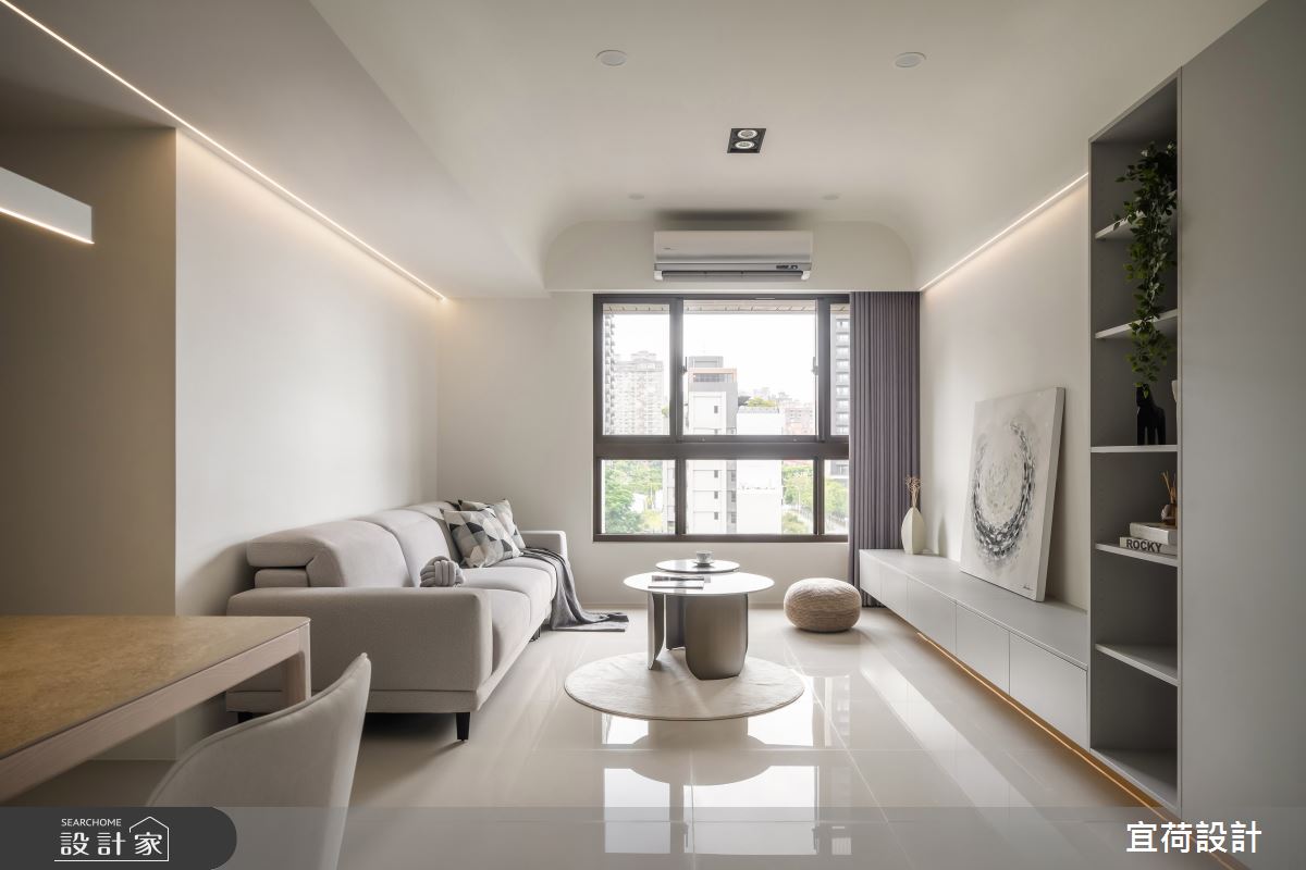 20坪預售屋＿現代風客廳案例圖片＿宜荷設計＿宜荷_築億海格之3