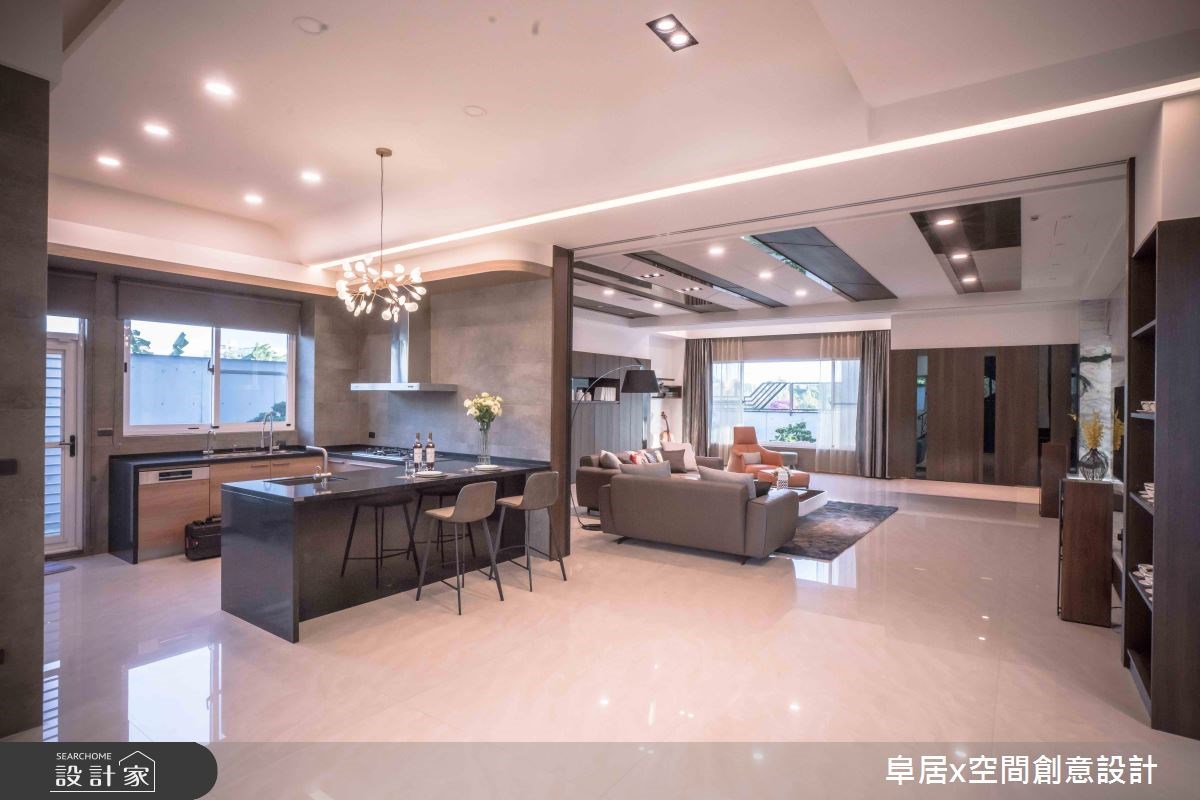 188坪新成屋(5年以下)＿混搭風客廳廚房案例圖片＿阜居空間創意設計＿阜居_01之4