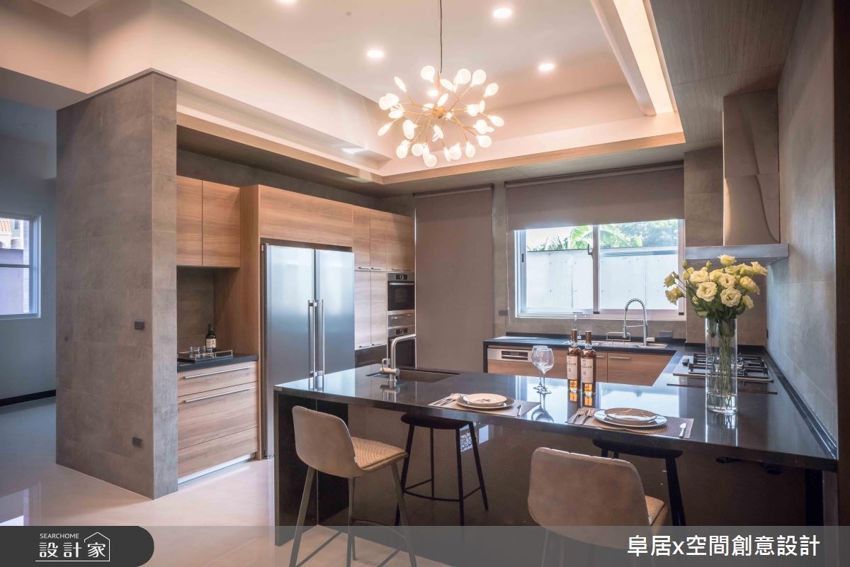 188坪新成屋(5年以下)＿混搭風廚房案例圖片＿阜居空間創意設計＿阜居_01之5