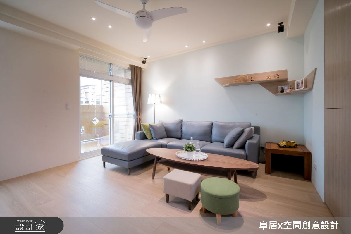 31坪老屋(16~30年)＿北歐風客廳案例圖片＿阜居空間創意設計＿阜居_02之2