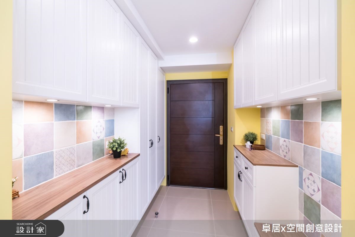 30坪新成屋(5年以下)＿鄉村風玄關案例圖片＿阜居空間創意設計＿阜居_03之1