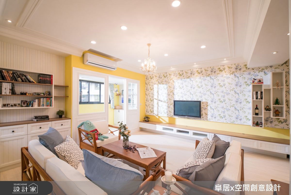 30坪新成屋(5年以下)＿鄉村風客廳案例圖片＿阜居空間創意設計＿阜居_03之3
