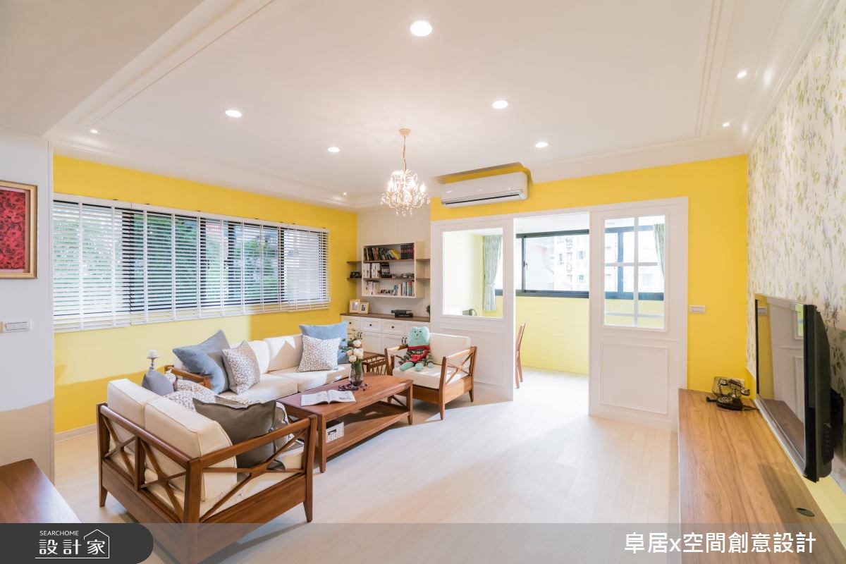 30坪新成屋(5年以下)＿鄉村風客廳書房案例圖片＿阜居空間創意設計＿阜居_03之4