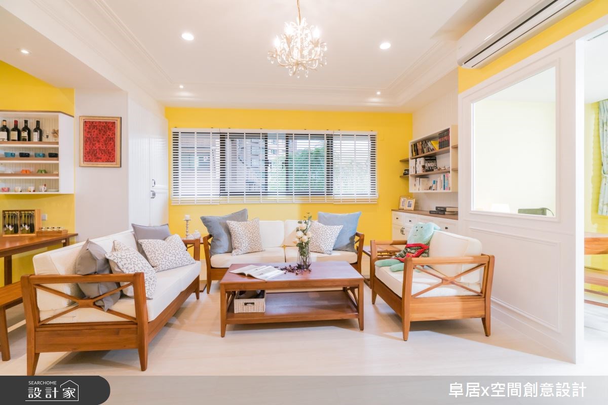 30坪新成屋(5年以下)＿鄉村風客廳案例圖片＿阜居空間創意設計＿阜居_03之5