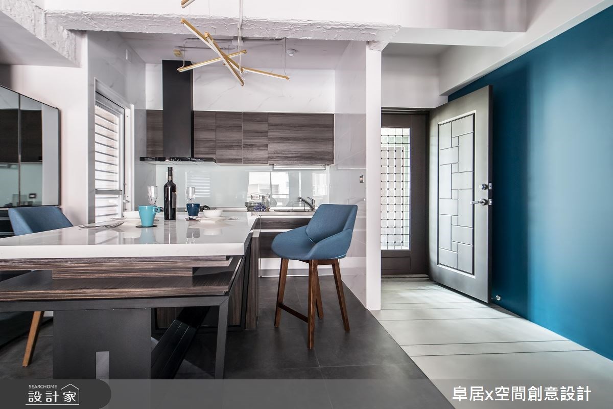 26坪老屋(16~30年)＿工業風玄關餐廳廚房案例圖片＿阜居空間創意設計＿阜居_05之3