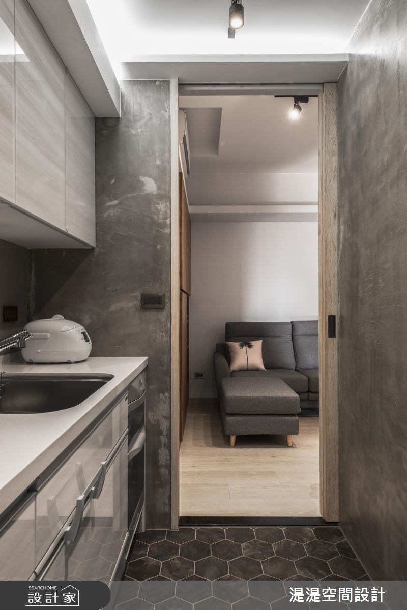 14坪中古屋(5~15年)＿簡約風客廳廚房案例圖片＿湜湜空間設計＿湜湜_04之4