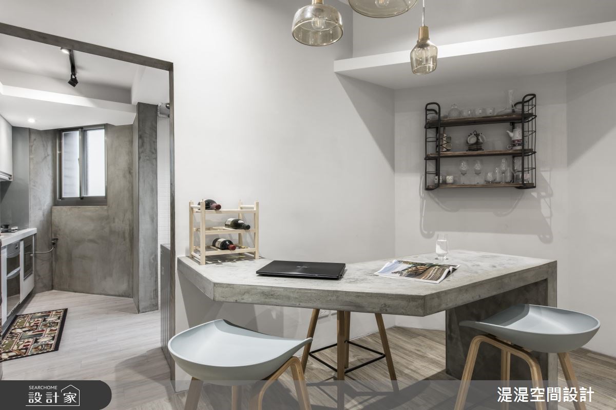 18坪老屋(16~30年)＿簡約風餐廳廚房吧檯案例圖片＿湜湜空間設計＿湜湜_06之2