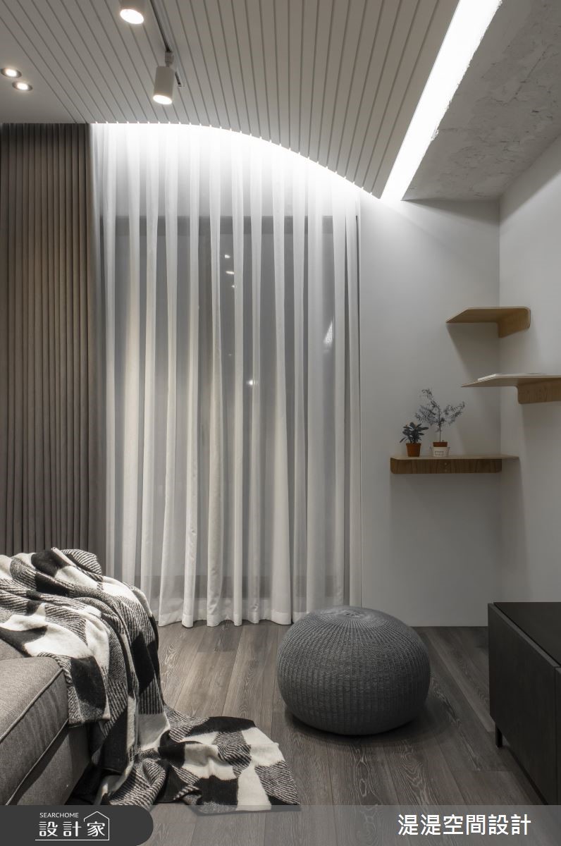 12坪中古屋(5~15年)＿混搭風客廳案例圖片＿湜湜空間設計＿湜湜_15之10