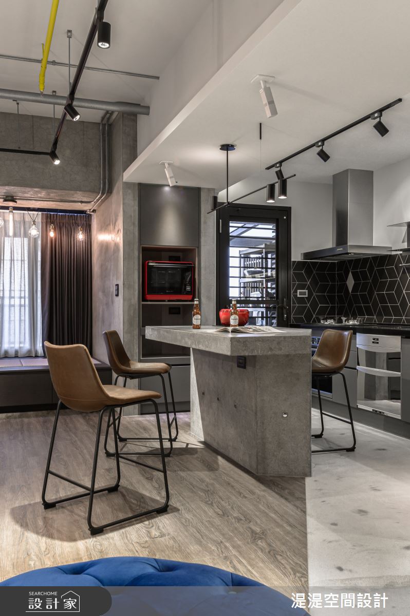 28坪新成屋(5年以下)＿混搭風餐廳吧檯案例圖片＿湜湜空間設計＿湜湜_18之10