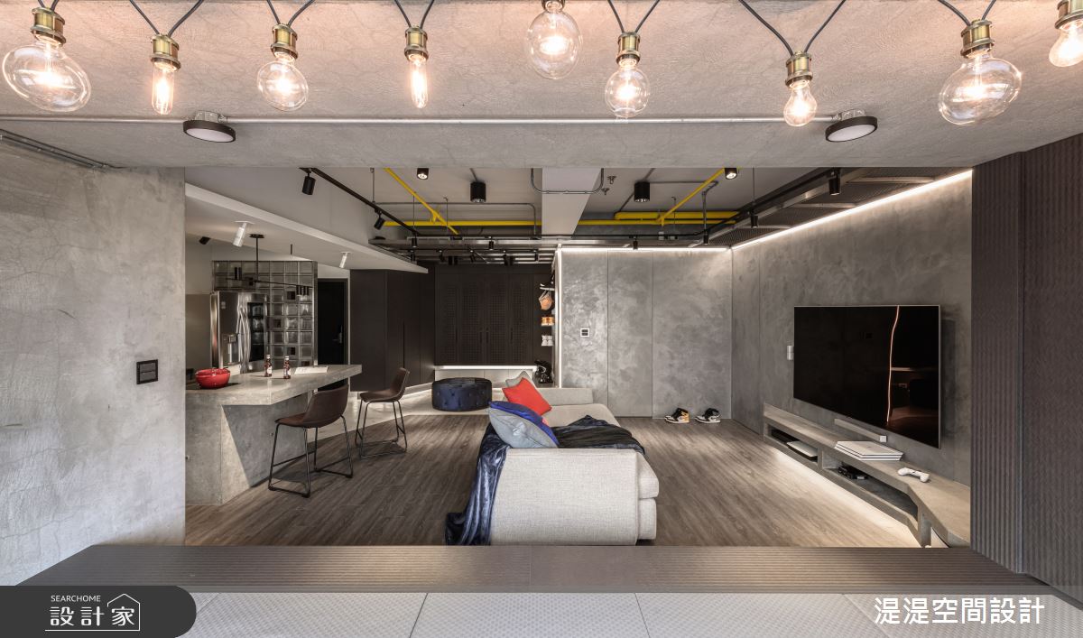28坪新成屋(5年以下)＿混搭風客廳餐廳吧檯案例圖片＿湜湜空間設計＿湜湜_18之12