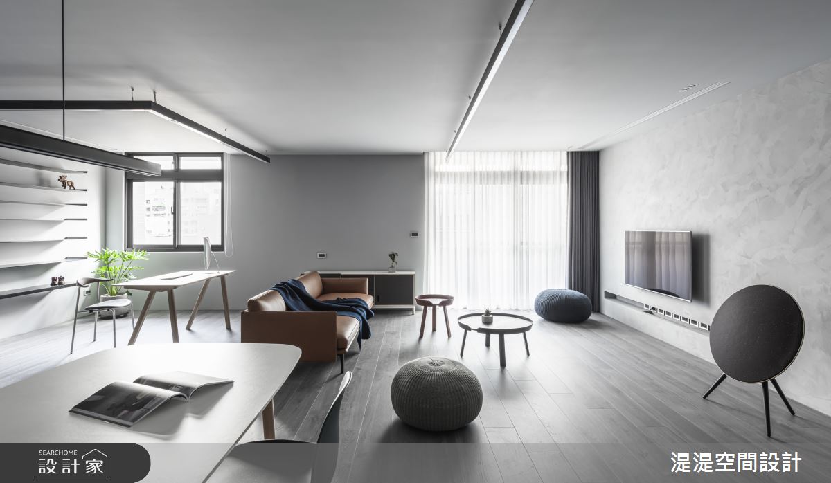32坪中古屋(5~15年)＿簡約風客廳案例圖片＿湜湜空間設計＿湜湜_21之2