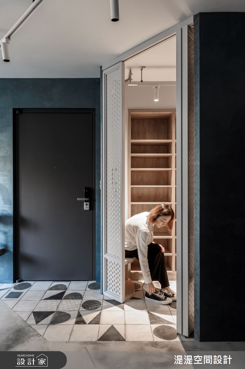 30坪中古屋(5~15年)＿混搭風玄關案例圖片＿湜湜空間設計＿湜湜_22之5