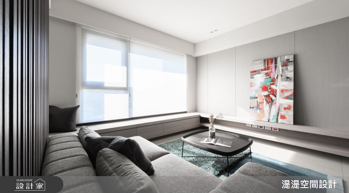 31坪預售屋＿混搭風客廳臥榻案例圖片＿湜湜空間設計＿湜湜_23之8