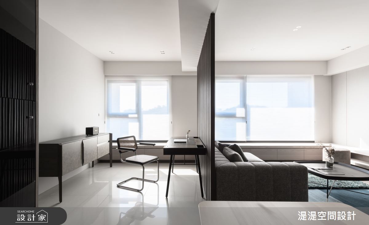 31坪預售屋＿混搭風客廳書房臥榻案例圖片＿湜湜空間設計＿湜湜_23之9