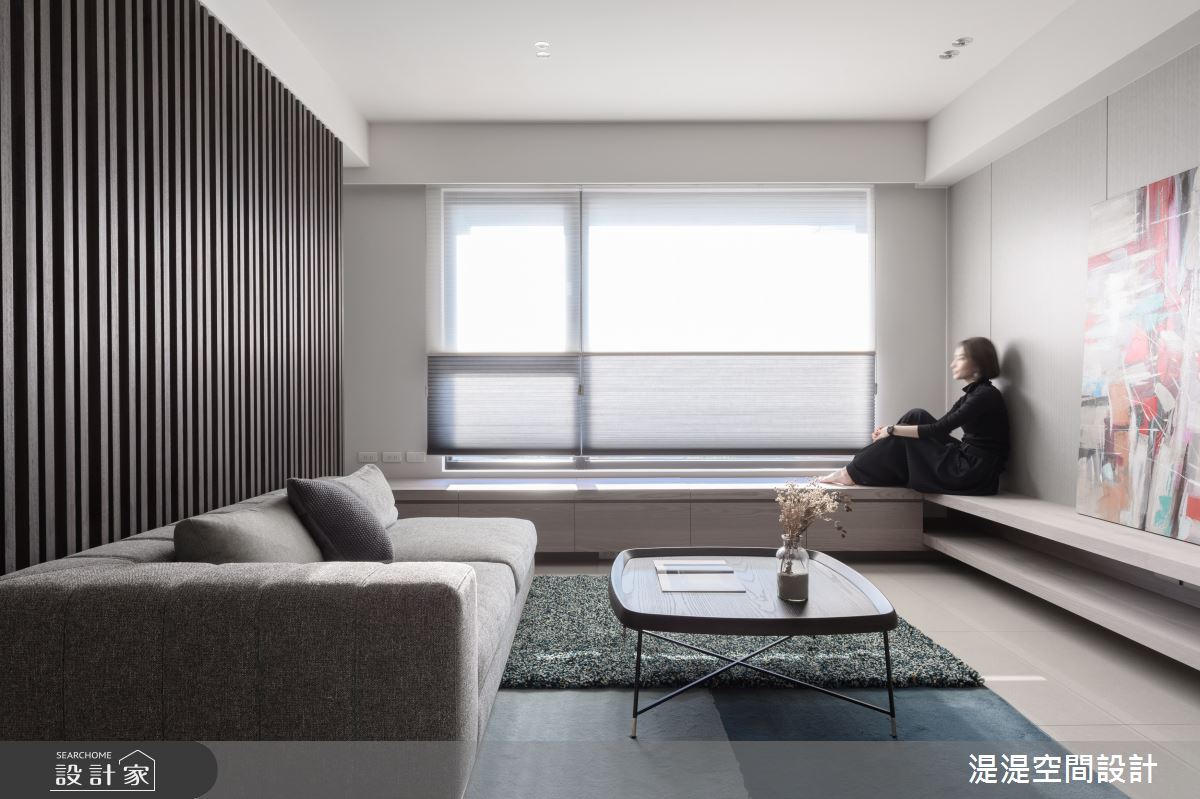 31坪預售屋＿混搭風客廳臥榻案例圖片＿湜湜空間設計＿湜湜_23之11