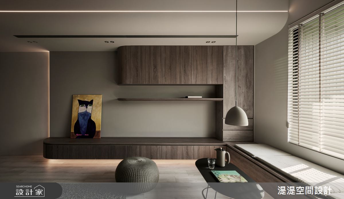 20坪新成屋(5年以下)＿混搭風客廳臥榻案例圖片＿湜湜空間設計＿湜湜_27之6