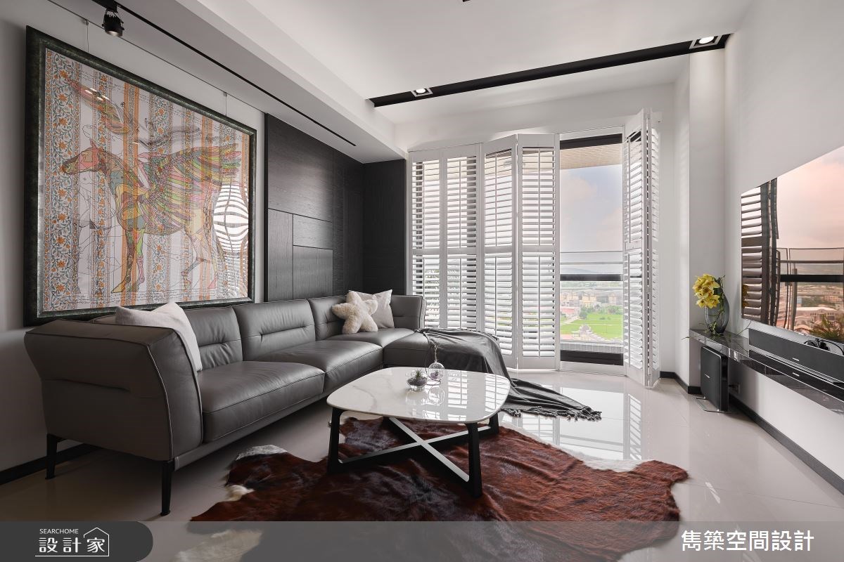 22坪預售屋＿現代風客廳案例圖片＿雋築空間設計＿雋築_05之3