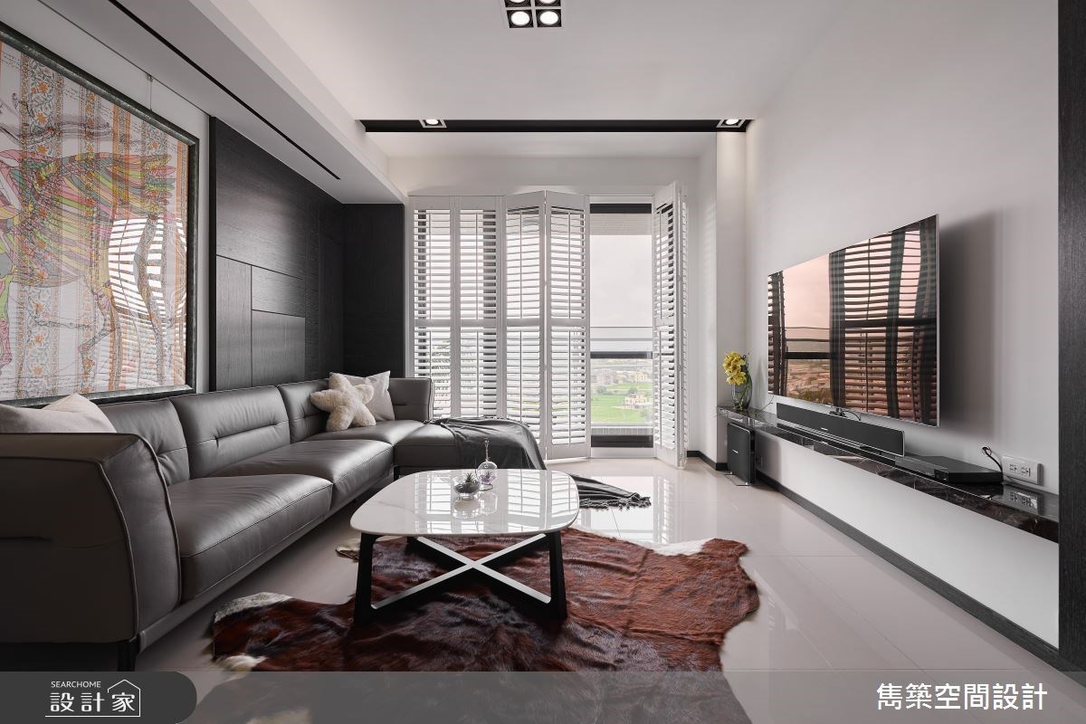 22坪預售屋＿現代風客廳案例圖片＿雋築空間設計＿雋築_05之4