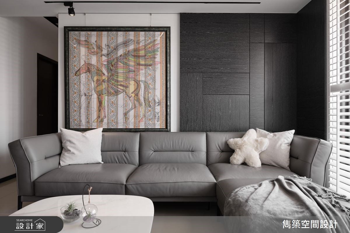 22坪預售屋＿現代風客廳案例圖片＿雋築空間設計＿雋築_05之5