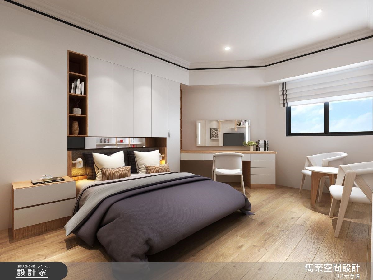 30坪老屋(16~30年)＿美式風臥室案例圖片＿雋築空間設計＿雋築_06之7