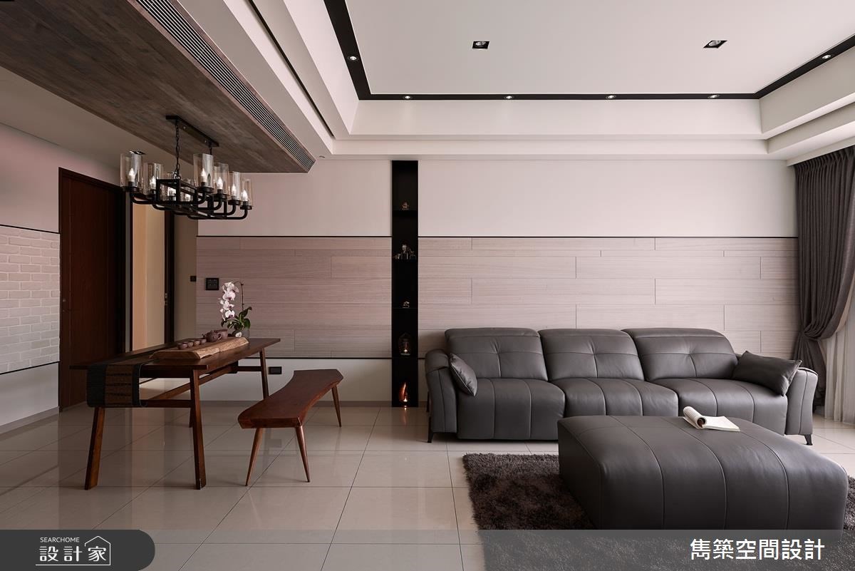27坪新成屋(5年以下)＿現代風客廳餐廳案例圖片＿雋築空間設計＿雋築_10之4