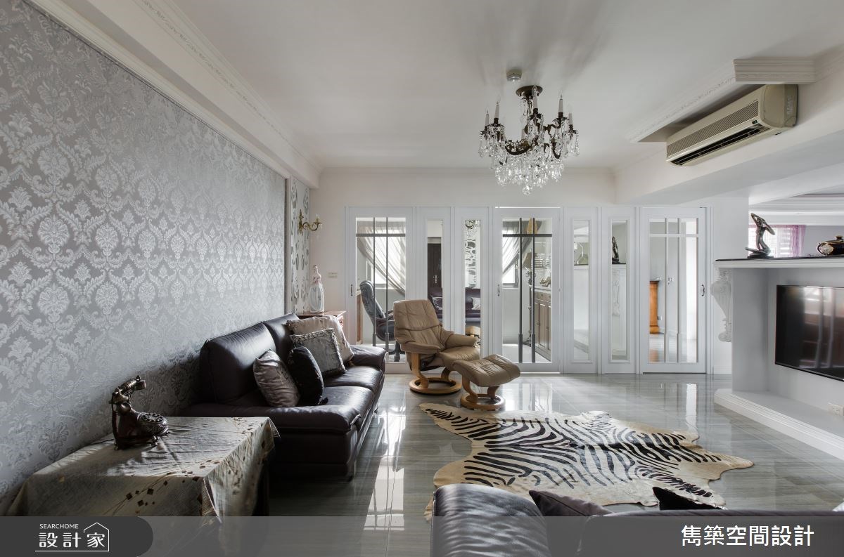 34坪中古屋(5~15年)＿奢華風客廳案例圖片＿雋築空間設計＿雋築_14之3