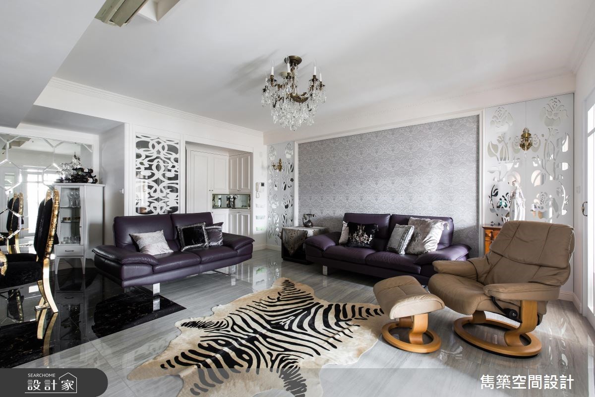 34坪中古屋(5~15年)＿奢華風客廳案例圖片＿雋築空間設計＿雋築_14之4