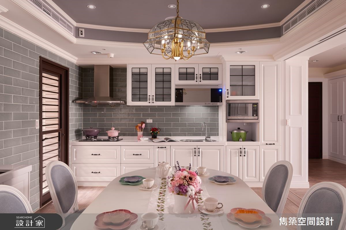 36坪新成屋(5年以下)＿鄉村風餐廳廚房案例圖片＿雋築空間設計＿雋築_16之9