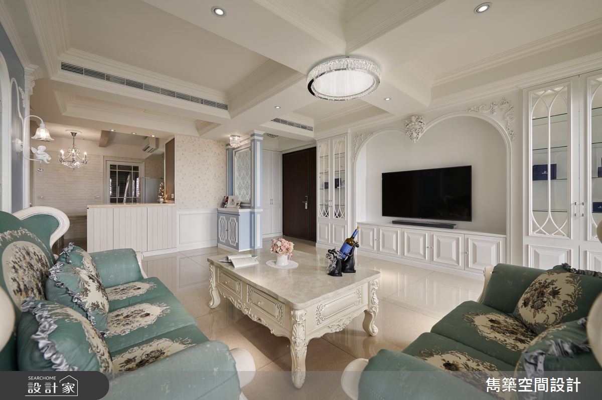 38坪新成屋(5年以下)＿鄉村風客廳案例圖片＿雋築空間設計＿雋築_19之3