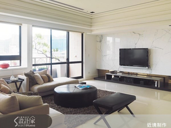 37坪新成屋(5年以下)＿美式風客廳案例圖片＿近境制作＿近境制作_19之3