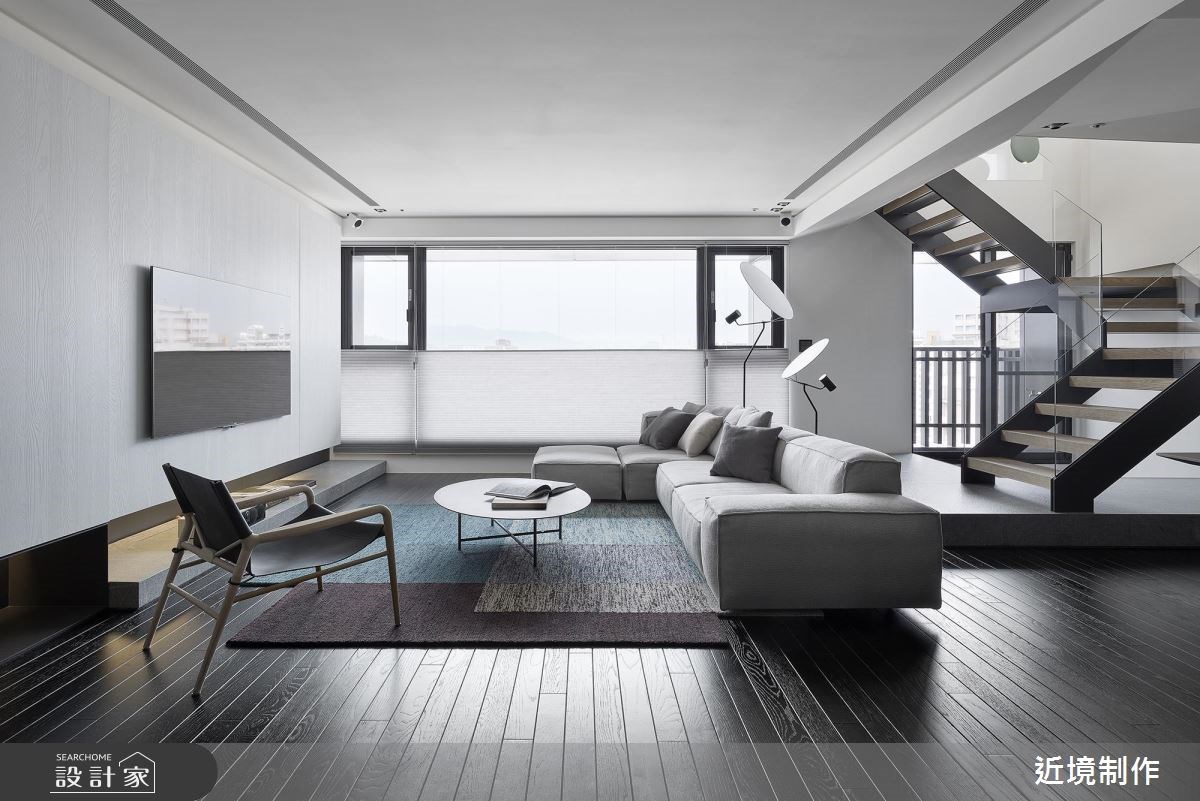 60坪＿現代風客廳樓梯案例圖片＿近境制作＿近境制作_74之1