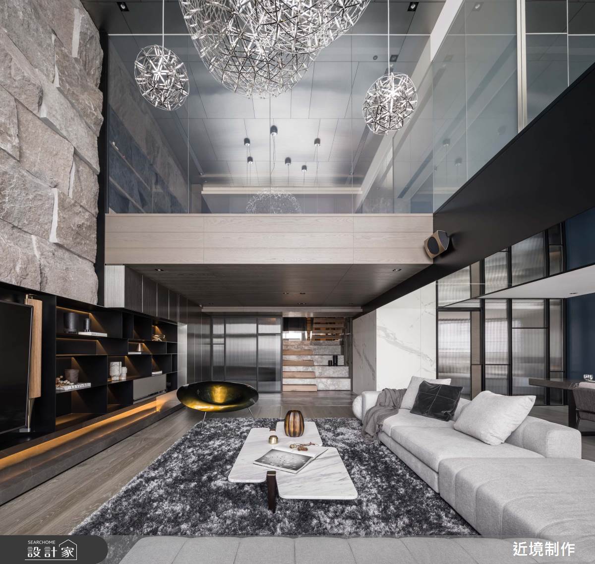 95坪新成屋(5年以下)＿現代風客廳案例圖片＿近境制作＿近境制作_96之13