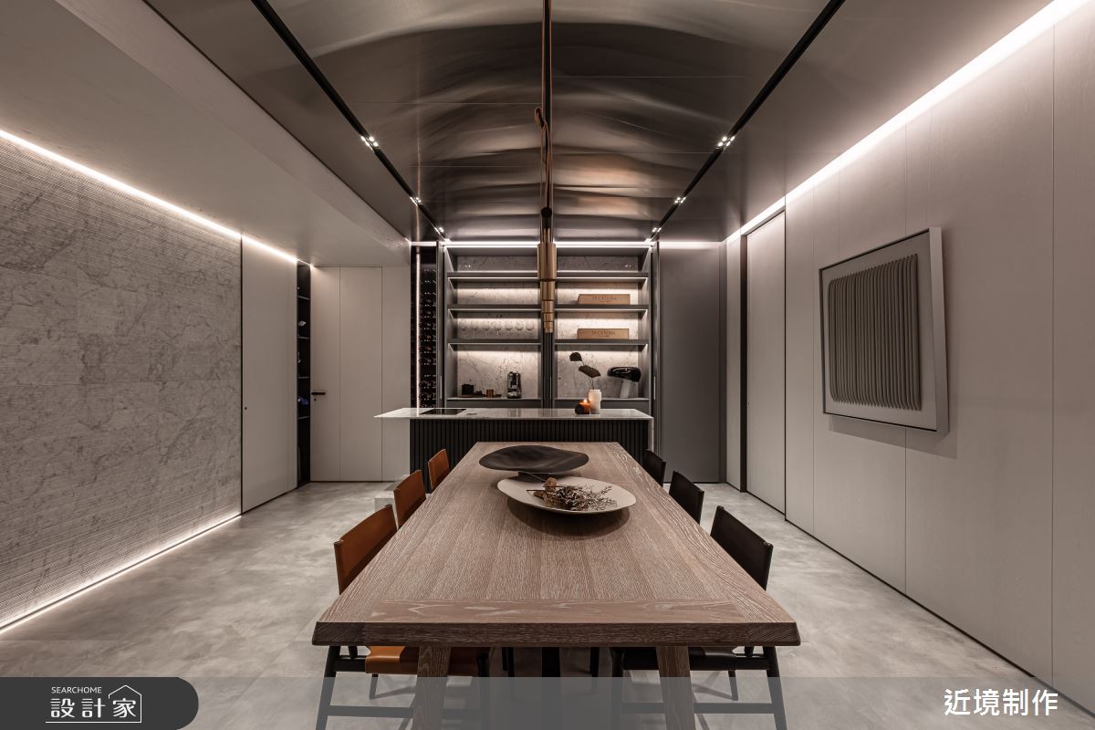 56坪新成屋(5年以下)＿現代風餐廳中島案例圖片＿近境制作＿近境制作_102之3